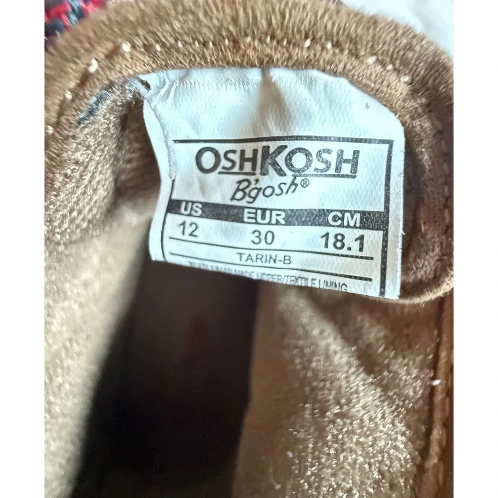 OshKosh B'gosh Tarin-B Duck Boots Toddler Size 12 Brown Navy Lace Up
